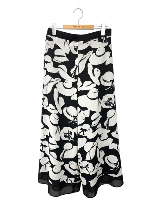 エムズグレイシー 帽子柄シフォンワイドパンツ 416305 40 ブラック ITTX3203Z0YX