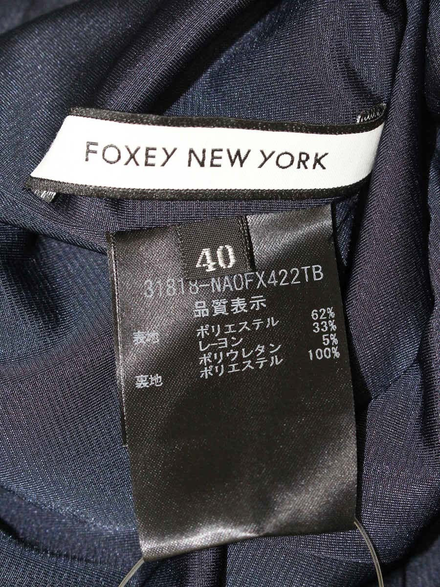 フォクシーニューヨーク エグゼクティブレディ 31818 ワンピース 40 ネイビー ITURK1RSE5X4