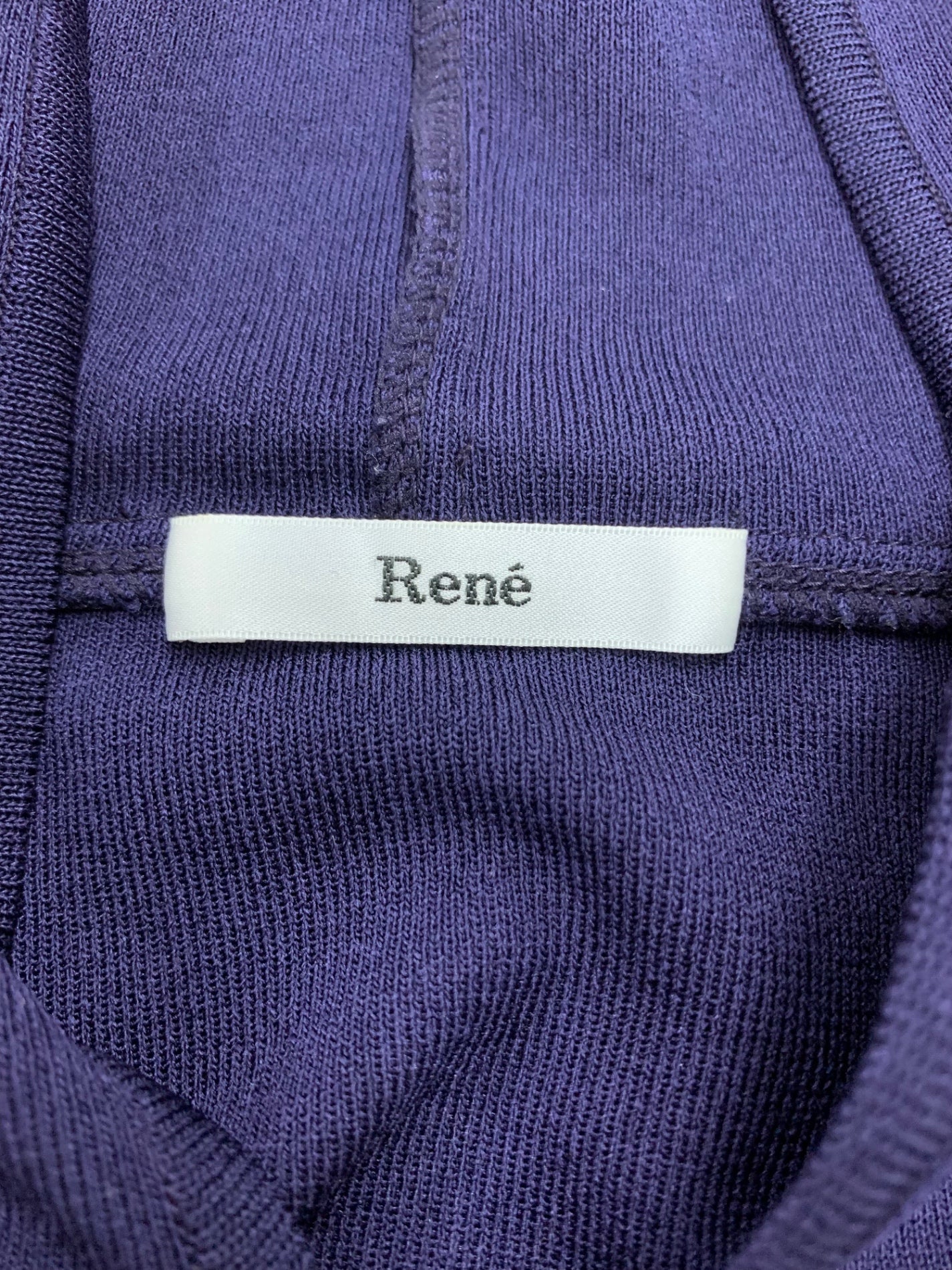 ルネ 6832370 パーカー 38 パープル パール ラインストーン Wジップ ITXM2CAH01L4