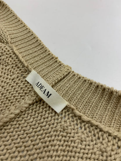 アディアム クロップドニットスナッグ 38035 ボレロ カーディガン F ベージュ シルク カシミヤ ITJKRWU906BA