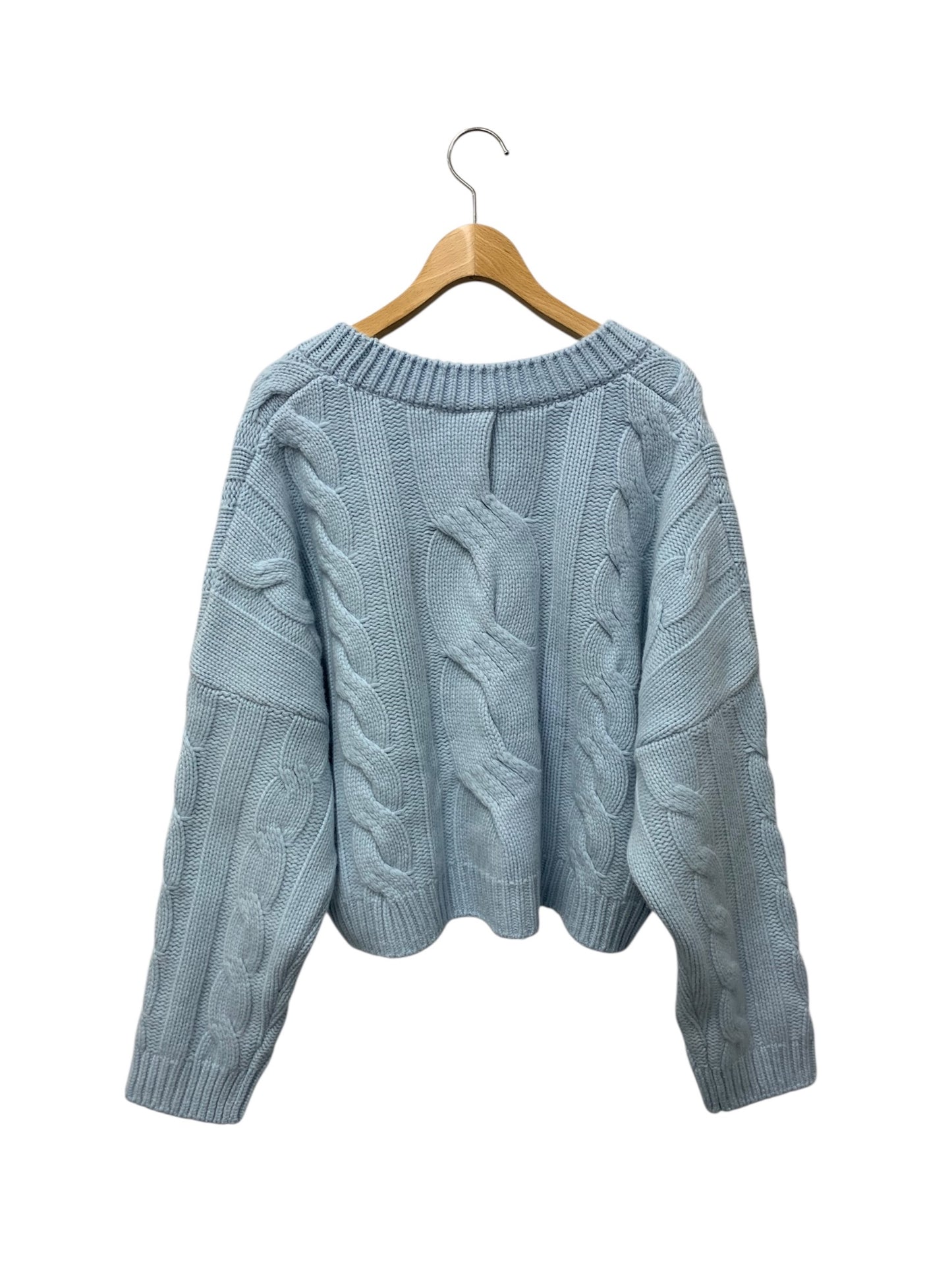 デイジーリン ふわとろ Cashmere Sweater “Daisy Twist” 07046 ニット F ブルー IT16DI7LV6G2