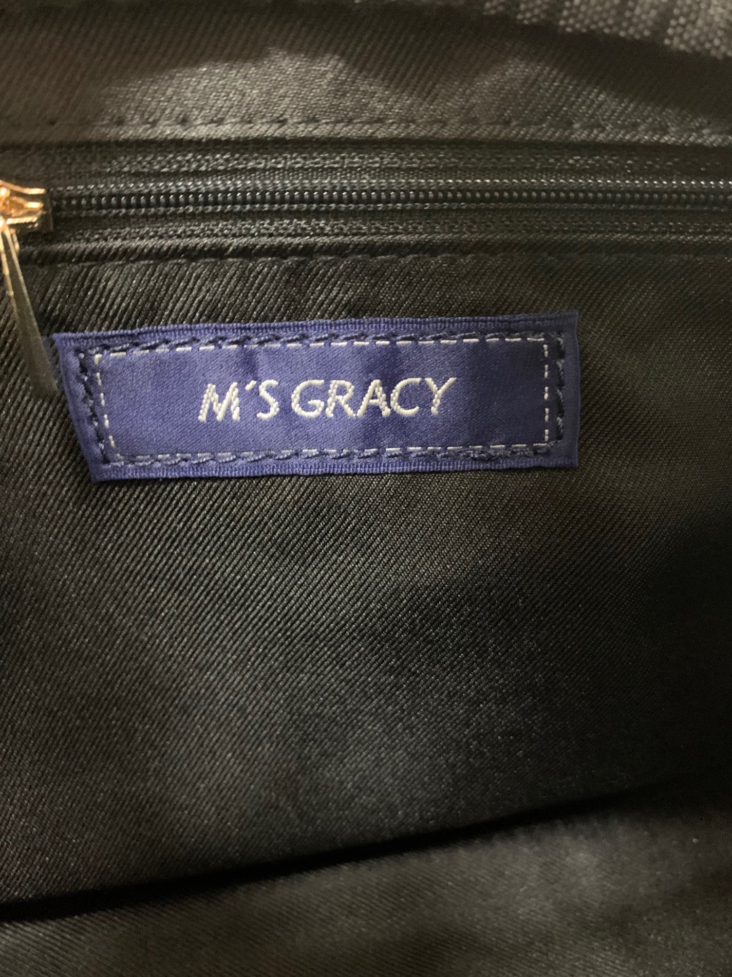 エムズグレイシー 094311 ハンドバッグ ベージュ フェイクレザー リボン ITNM61V378AW