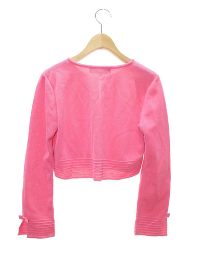 エムズグレイシー 628505 カーディガン 38 ピンク リボン IT9QRJA1M6GR