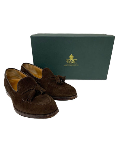クロケット&ジョーンズ 26212 タッセルローファー 6.5E ブラウン スエード ITATDB6CVHYV