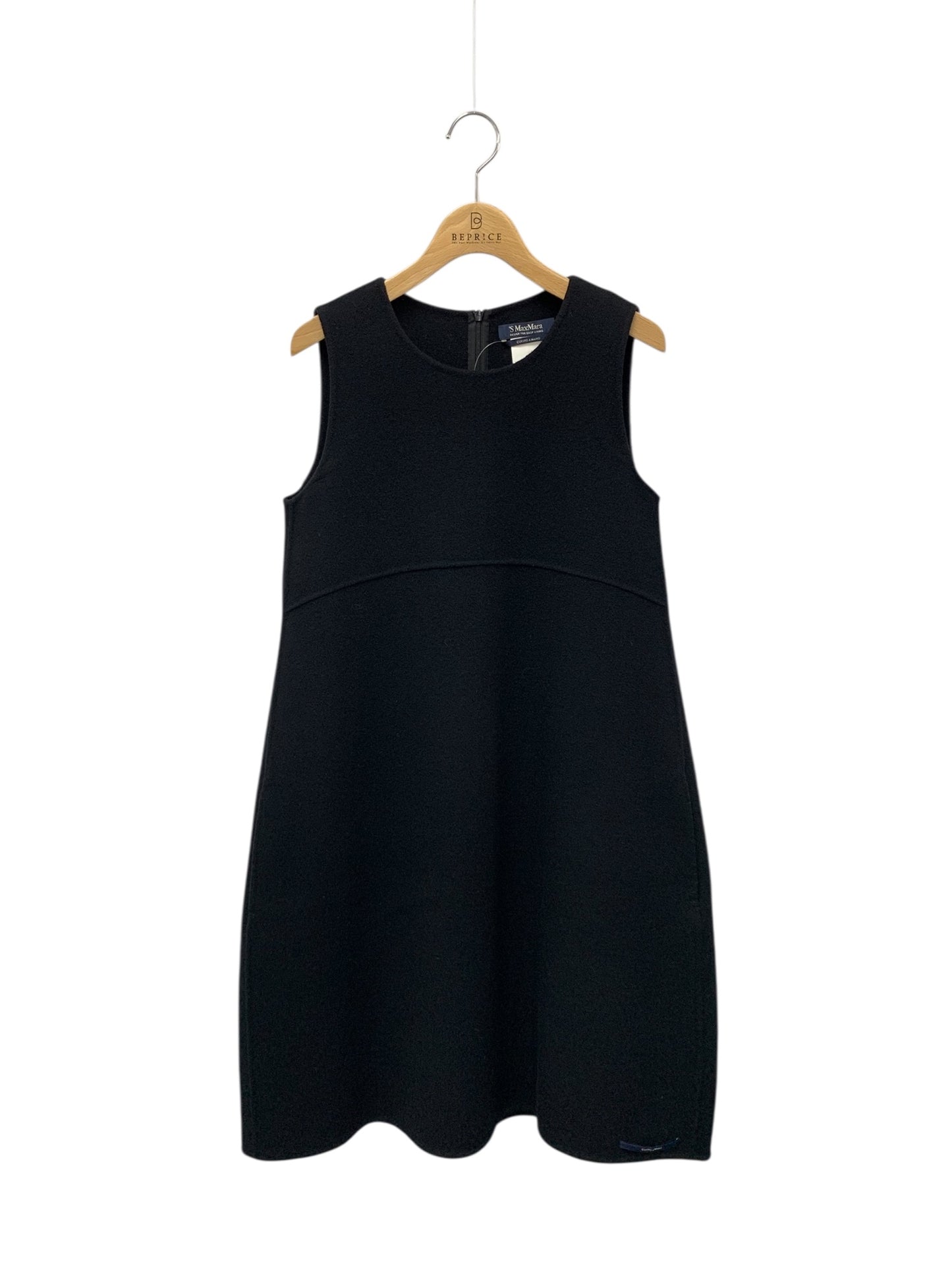 エスマックスマーラ CUCITO AMANO 92260533075 ワンピース 42 ブラック ウール ITNDBFOV6E8B