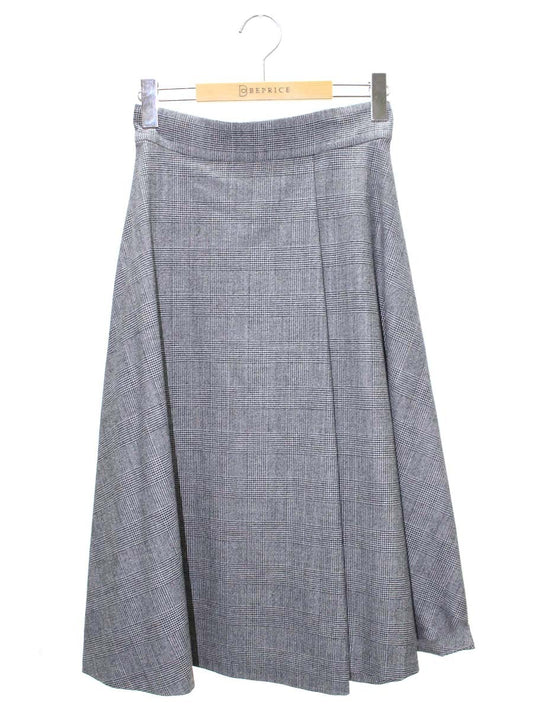 アナイ 101727-11-650-93-360 スカート 36 グレー 千鳥格子 フレア ITIT33IG2L7N