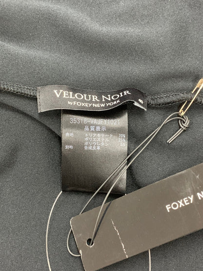ベロアノワール by フォクシーニューヨーク 35318 ジャケット 40 ブラック VELOUR JACKET ITLYN7235ZA2
