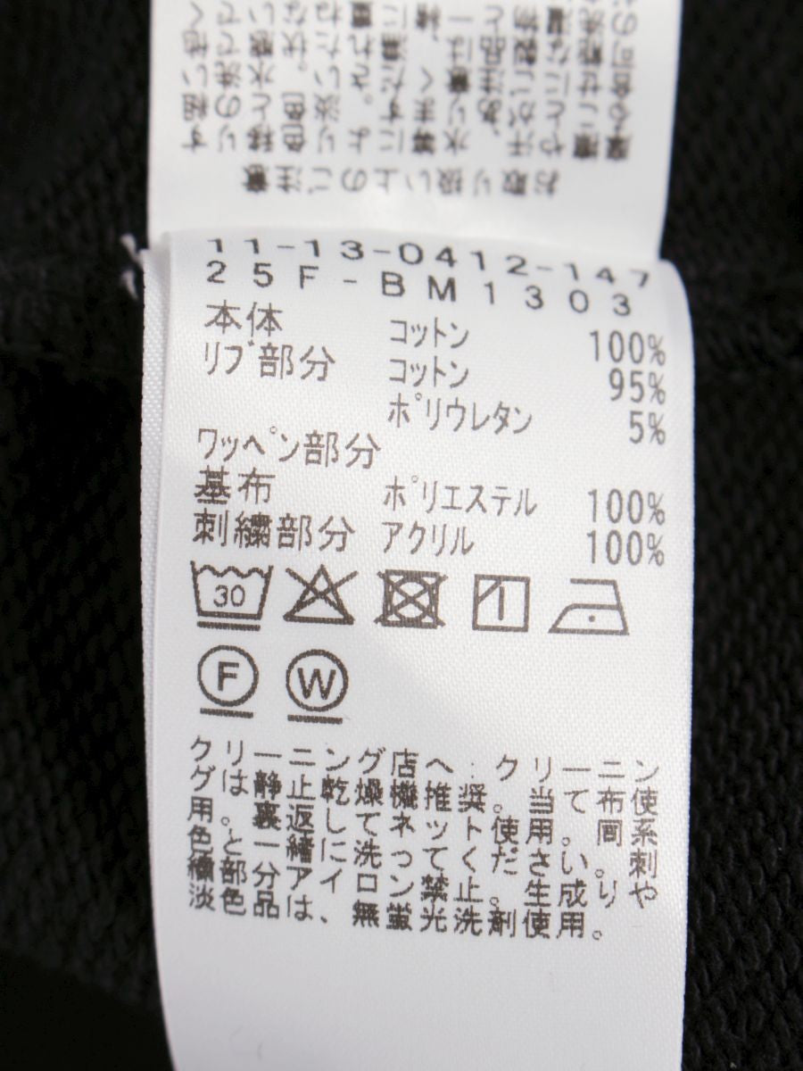 ビームス 25F BM1303 アパレル パーカー ブラック ロゴ IT5GGCUAGFQW
