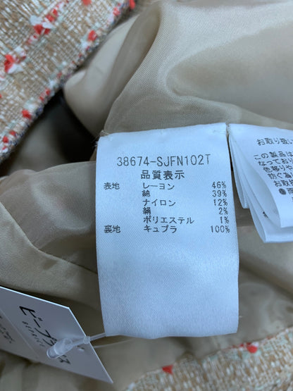 フォクシーブティック Tweed Jacket 38674 ジャケット 40 ベージュ IT46YSWOOL6A