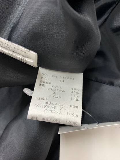 エムズグレイシー 331605 ワンピース 44 ブラック フラワーモチーフ ウール混 IT8ANP8KDTLY