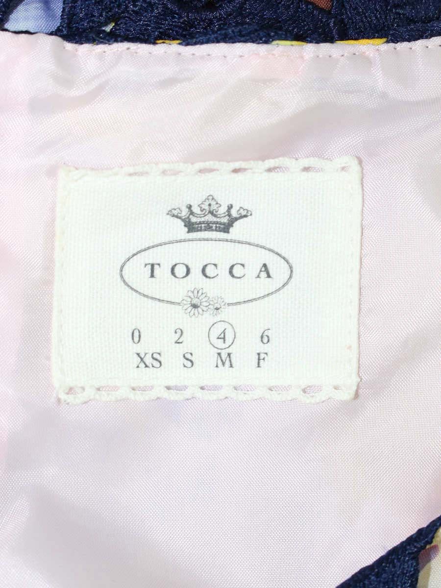 トッカ COPTUCW0692 ワンピース 4 ネイビー カットワークレース ITUQWUCBOZFC 【SALE】