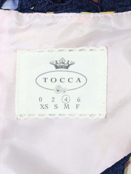 トッカ COPTUCW0692 ワンピース 4 ネイビー カットワークレース ITUQWUCBOZFC 【SALE】