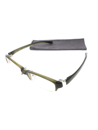 フォーナインズ ハーフリム（ナイロール）スクエア NPN-911 メガネ グリーン セルフレーム IT85E4UWEKXI