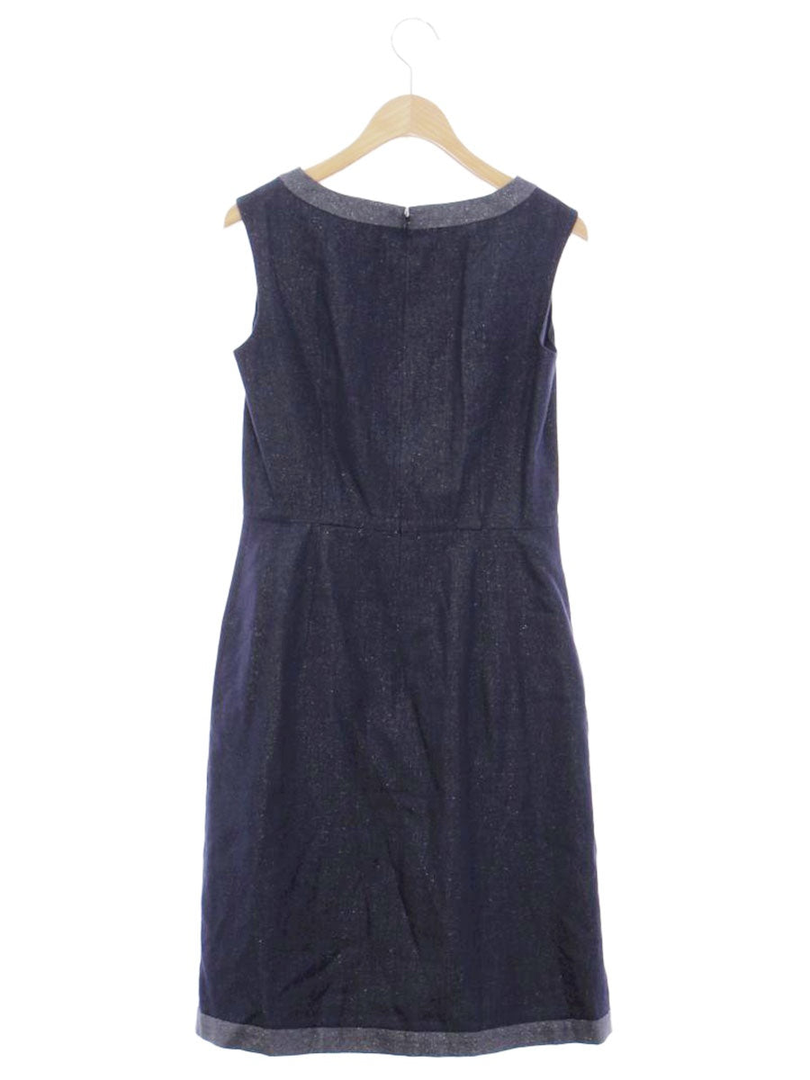 エリザ 28108661 ワンピース 1 ネイビー ラメ シルク IT3WXHATV4JM