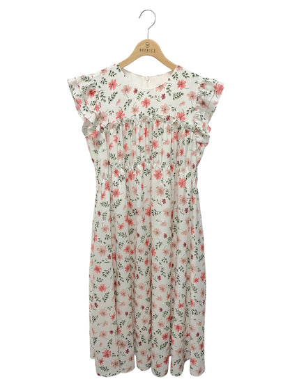 ルネ 6336240 ワンピース 36 ホワイト フラワープリント エンパイア IT5KFFBTBWG8