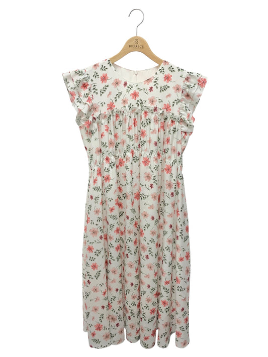 ルネ 6336240 ワンピース 36 ホワイト フラワープリント エンパイア IT5KFFBTBWG8