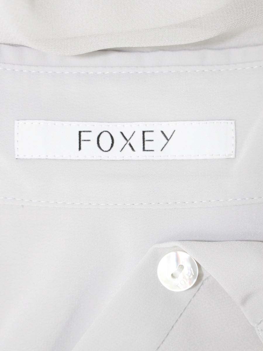 フォクシーブティック Blouse 37978 ブラウス 38 グレー IT7LG06QKCOA