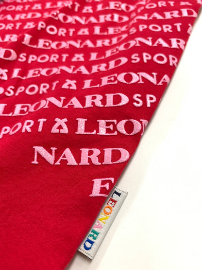 レオナールスポーツ 0548483 Tシャツ 38 レッド ロゴモチーフ ITRPZJCWBUWC