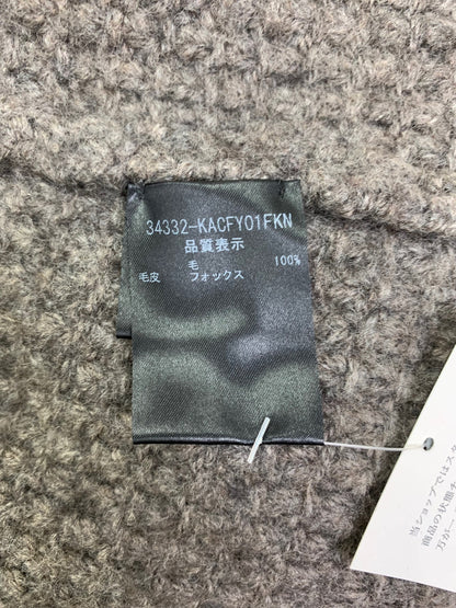 フォクシーブティック 34332 ダッフルコート F グレー ウール フォックスファー付 ITNT2HIEIHQH