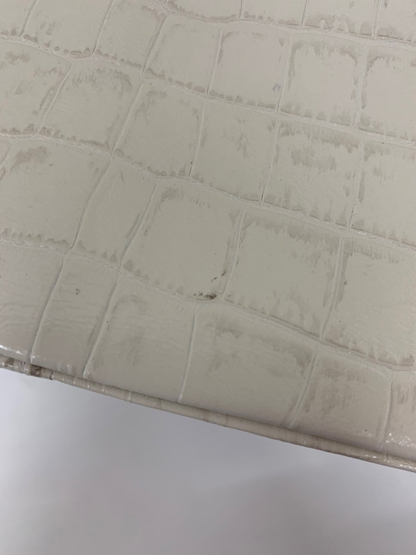 エーディーエムジェイ ハンドバッグ ホワイト クロコ型押し ヒマラヤ スワロフスキー ITOI5SBP6BQG 【SALE】