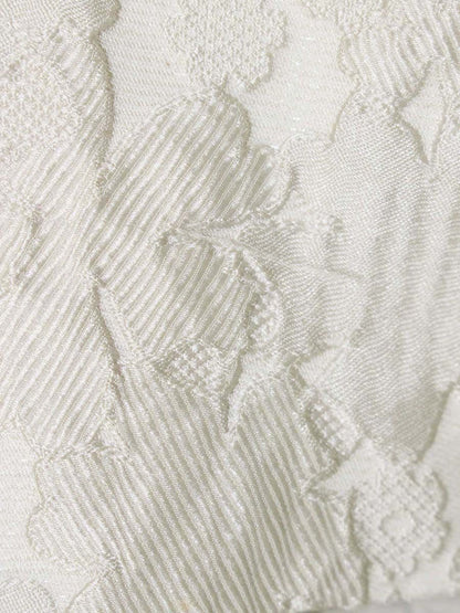 トゥービーシック W5S07-631-40 スカート 40 ベージュ エンボス フラワーモチーフ ラメ フレアー ITI8JMQF1C0C