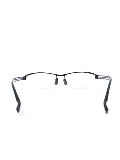 ラインアートシャルマン XL1028 メガネ ブラック チタンフレーム ハーフリム スクエア IT6KZQUWCZDU 【SALE】