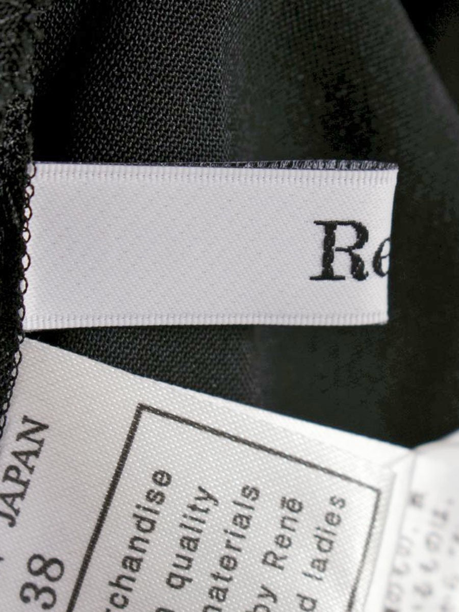 ルネ 6321320 ブラウス 38 ブラック シースルー IT36KF99809A