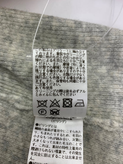 エムズグレイシー Off Shoulder Knit 818596 ニット セーター 38 グレー ウール混 袖パール付 ITN85AE6ORFS