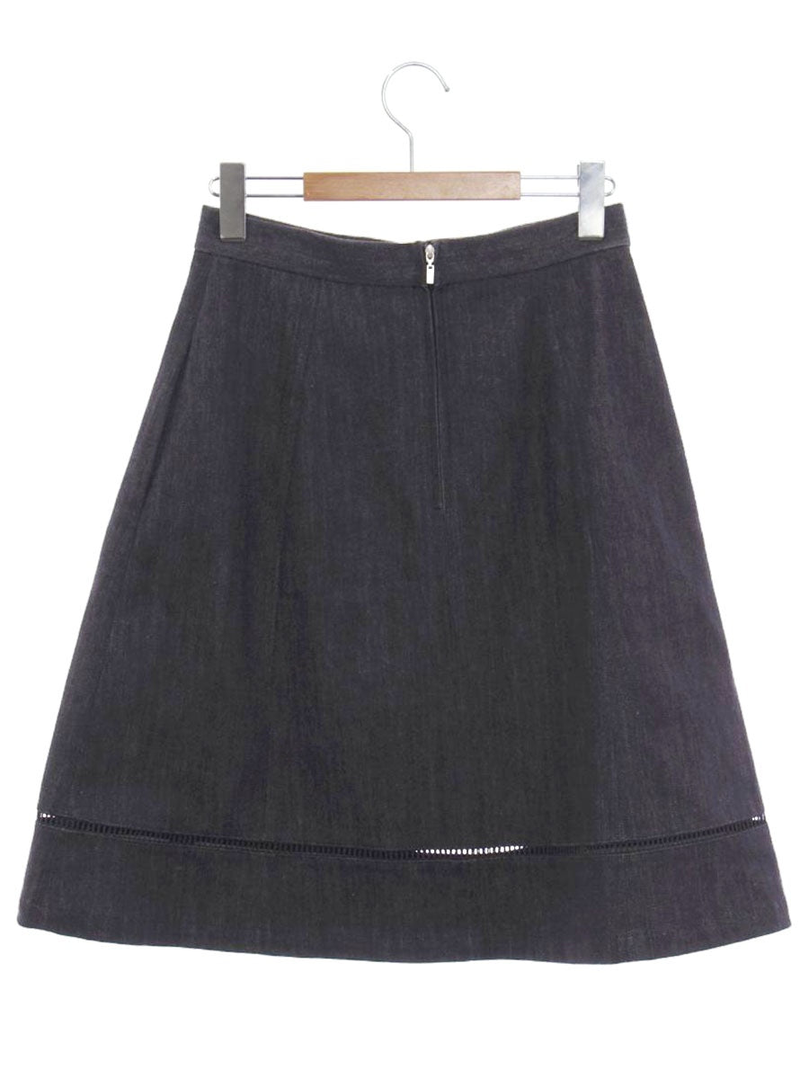 フォクシーニューヨーク スカート INDIGO 37031 38 ネイビー ITYCRLM0X6AH