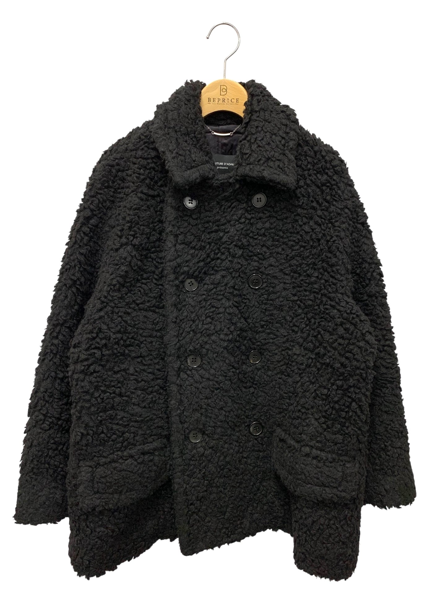 クチュールドアダム ×renoma PARIS ボアP-ジャケット 21SS-046 36 ブラック ITMFRPCESYEG