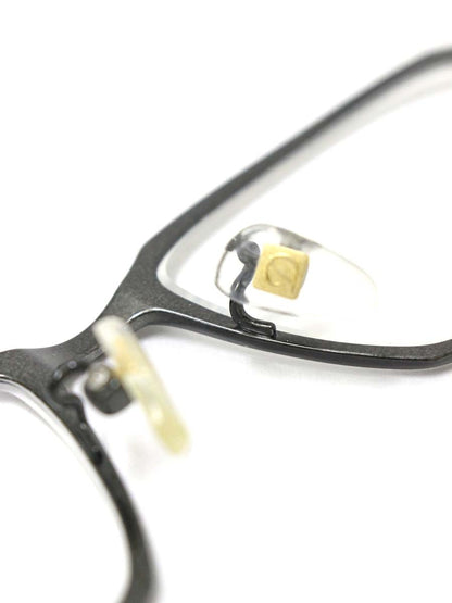 デュポン DP1050 メガネ メタルグレー/グリーン コンビフレーム フルリム スクエア ITBFMC6UKHW8