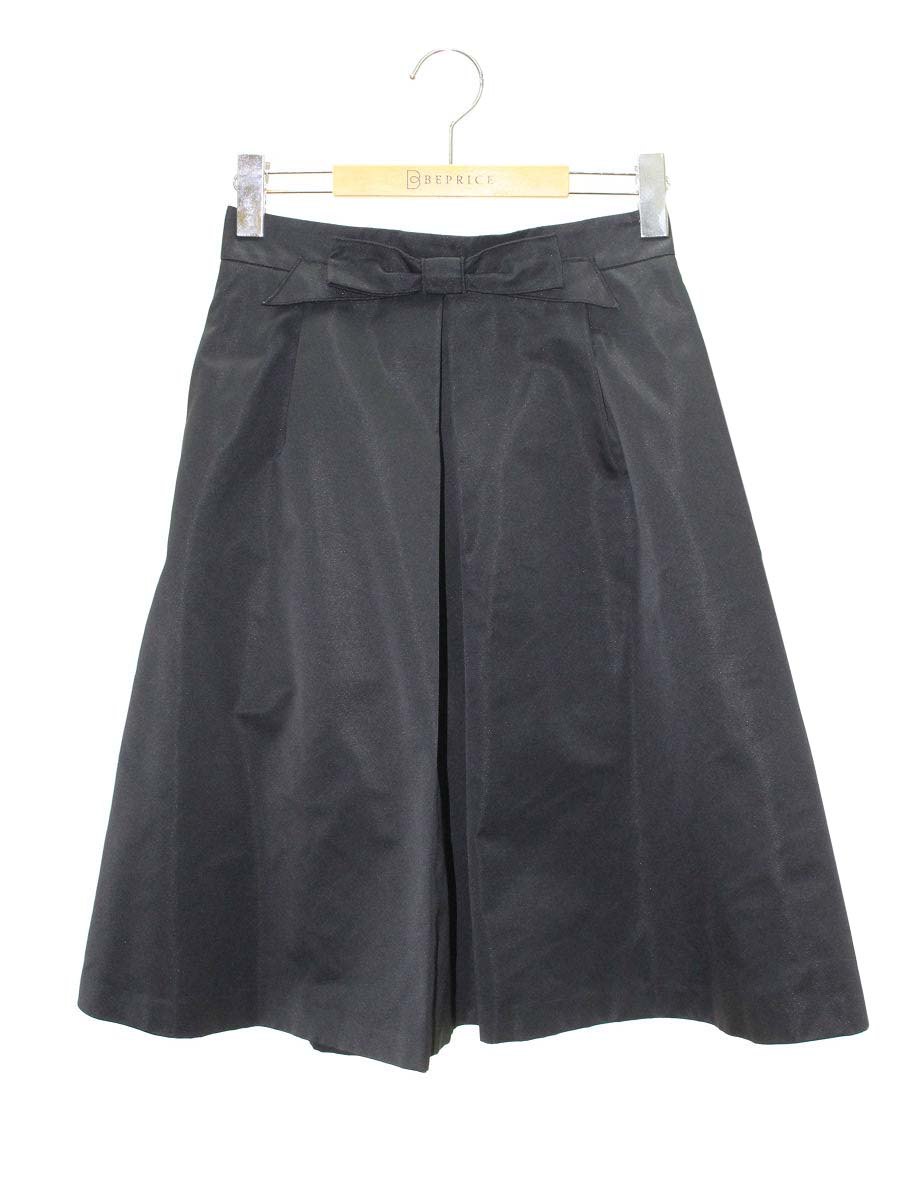 ルネ 5614030 スカート 36 ブラック リボン IT0IW783W1WU