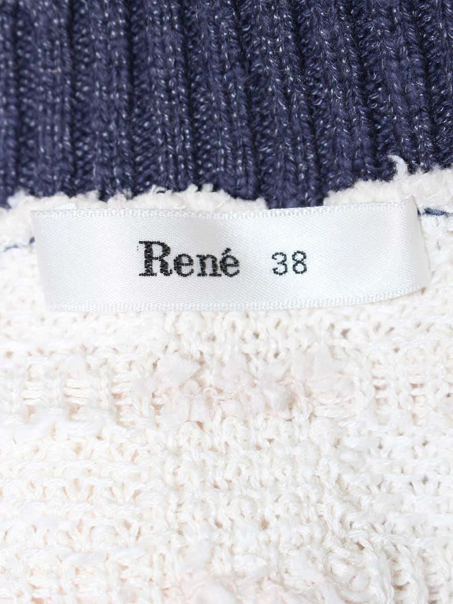 ルネ 6022510 カーディガン 38 アイボリー パールボタン ITSEF02571ES