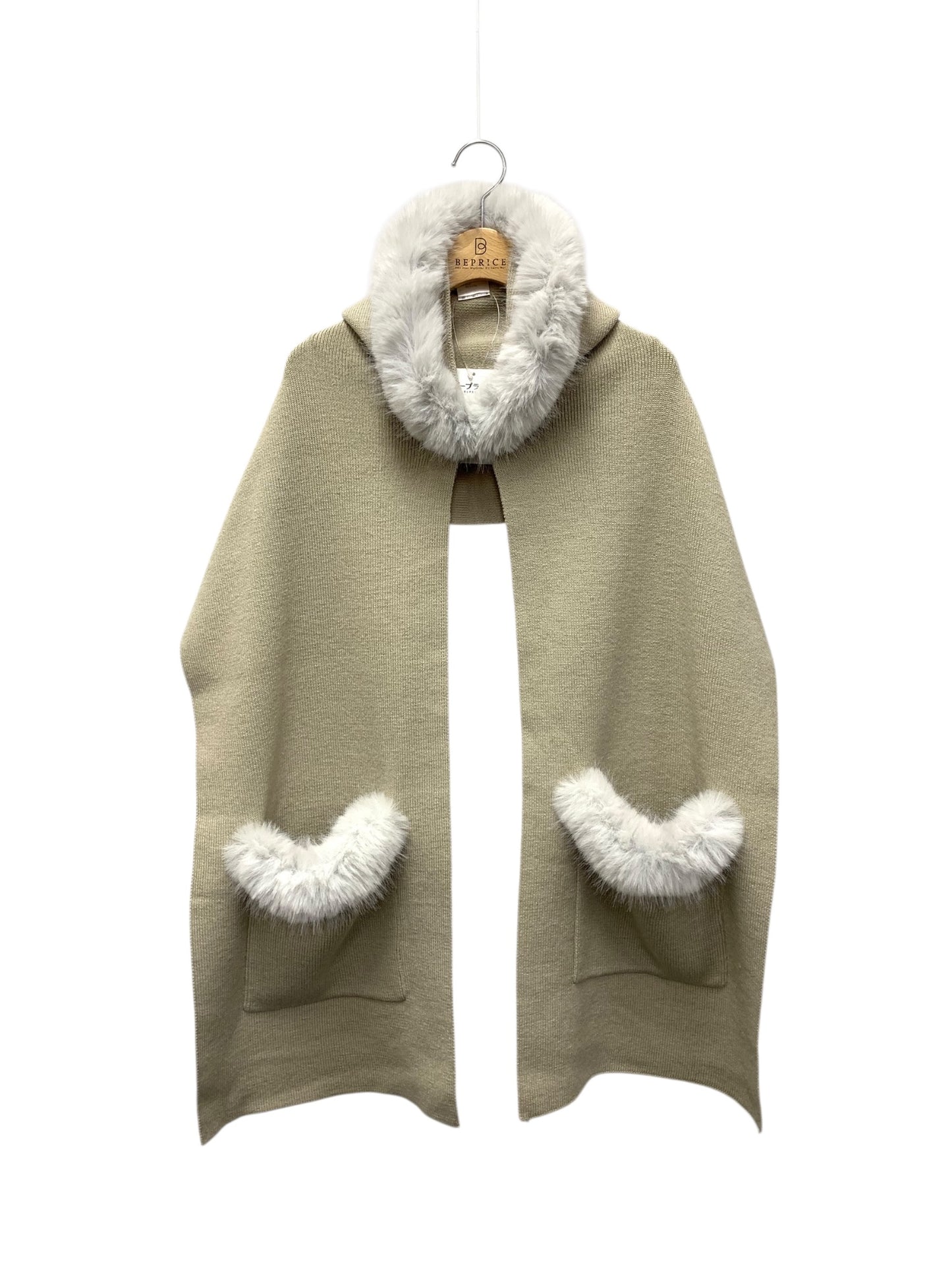 エムズグレイシー 396506 ストール ベージュ フェイクファー ITP9GY6MIVOY 【SALE】