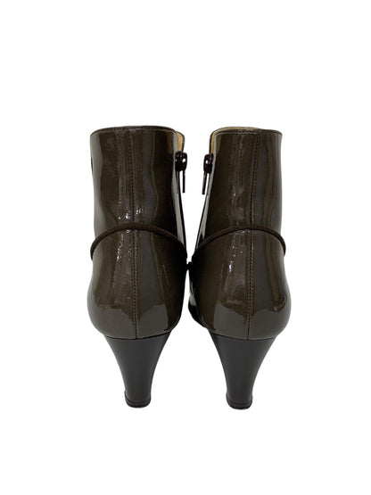 キタムラ YS0365 レインブーツ M ブラウン エナメル リボン IT7TS8BEHTWS