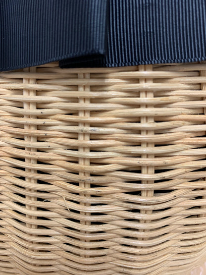 エムズグレイシー Ribboned Basket Bag 994106 ベージュ かごバッグ/バスケット IT1779Y1FU70