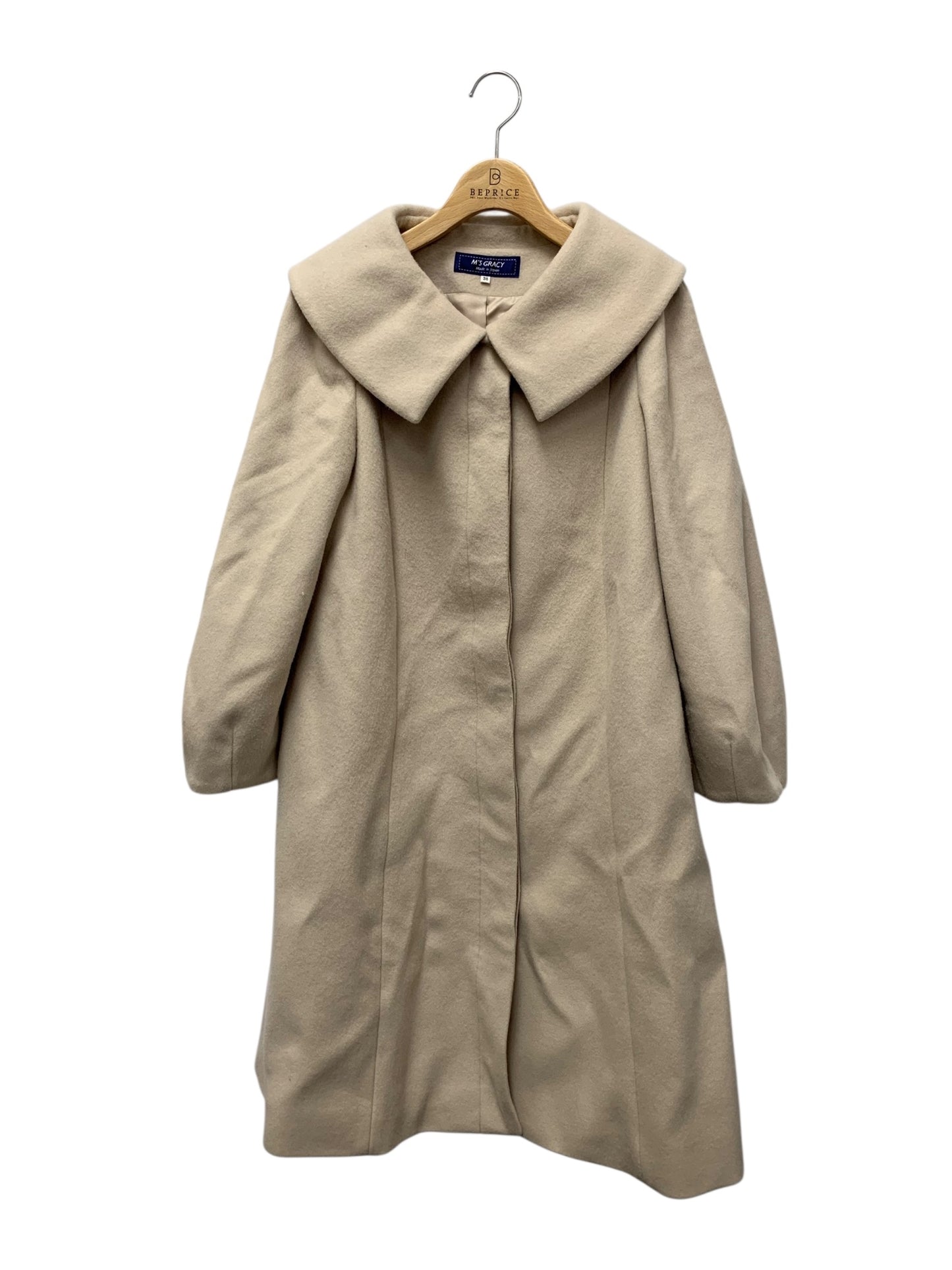 エムズグレイシー 419618 コート 38 ベージュ 大襟 ITY2QH99WBPS 【SALE】