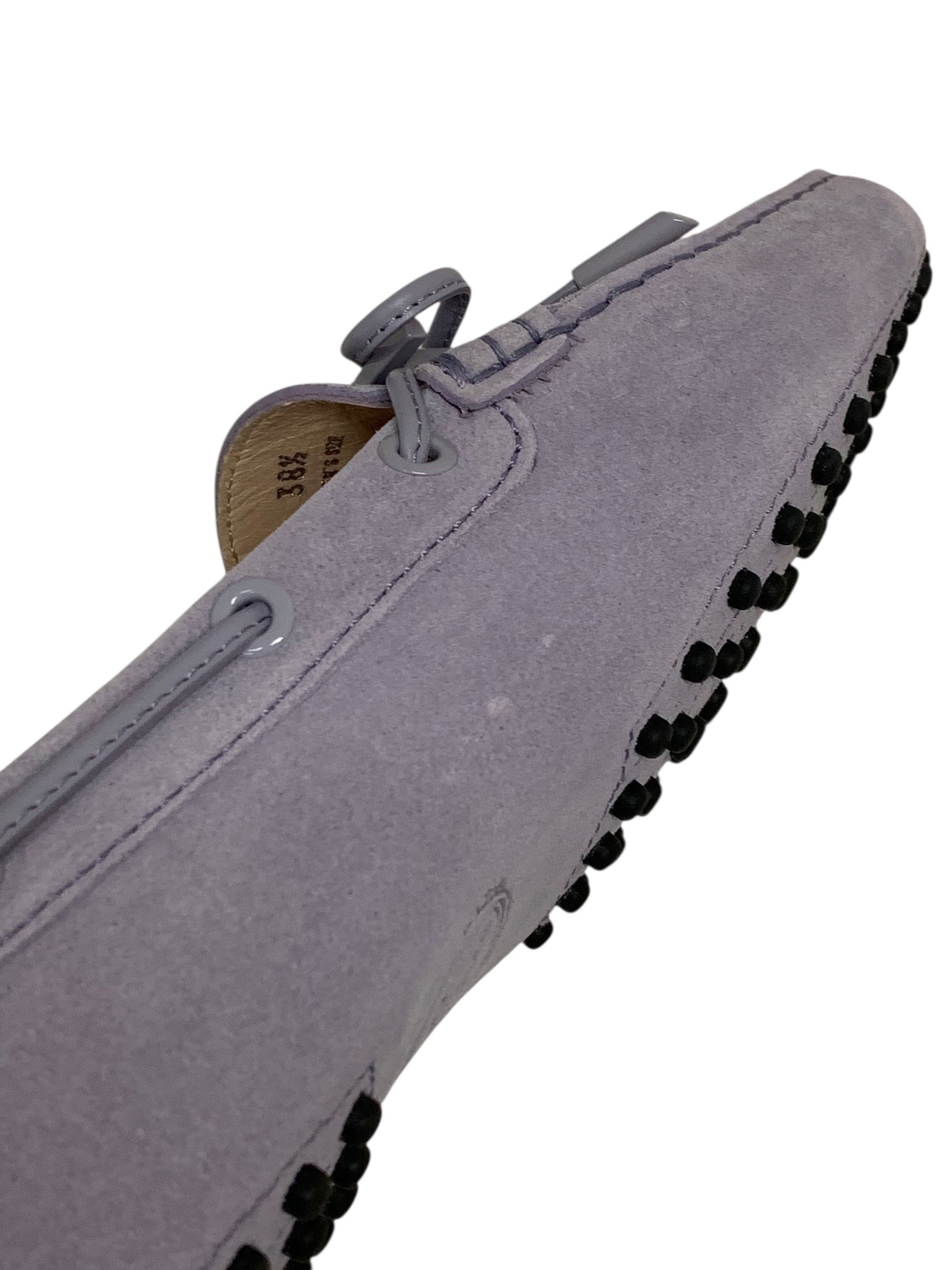 トッズ ドライビングシューズ 38 1/2 パープル スエード | 中古