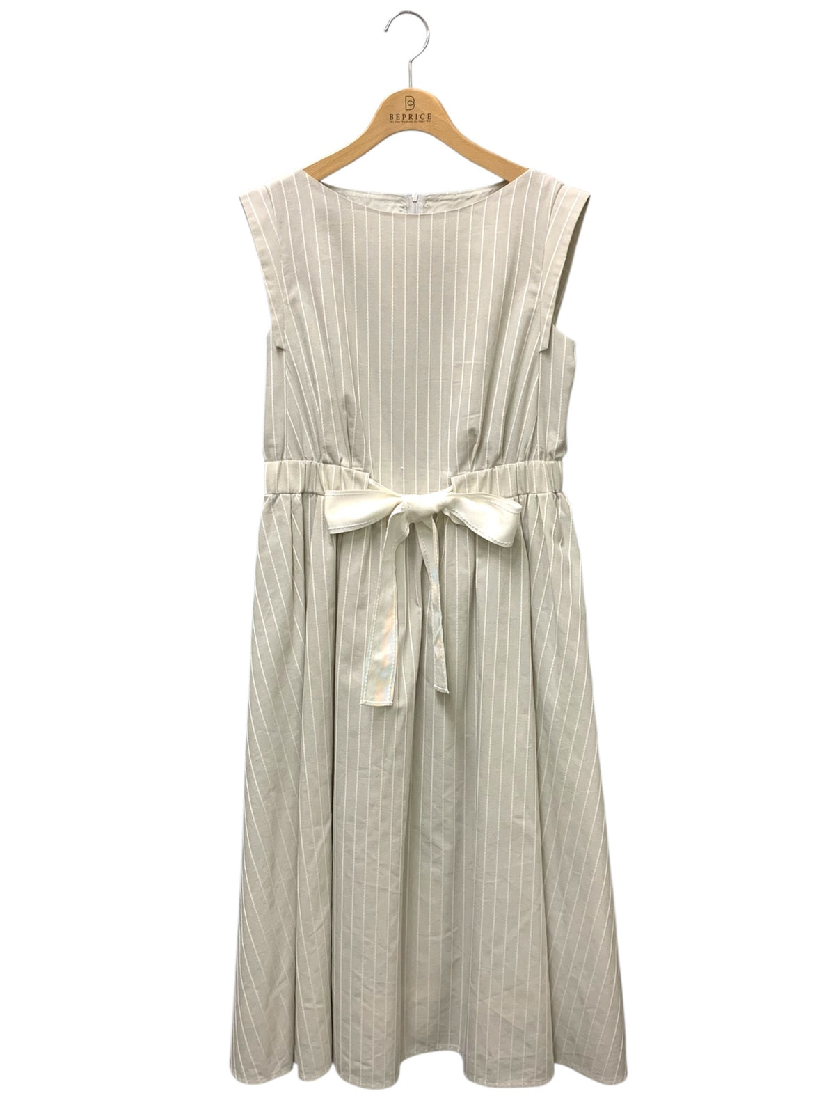 フォクシーブティック Dress Jasmine Flare 42857 ワンピース 40 グレー ストライプ ITN23TYOSGX1