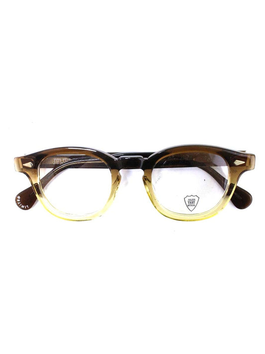 ジュリアスタートオプティカル PL-202P メガネ クリアブラウン セルフレーム フルリム ウェリントン ITI3QEV3OHDO