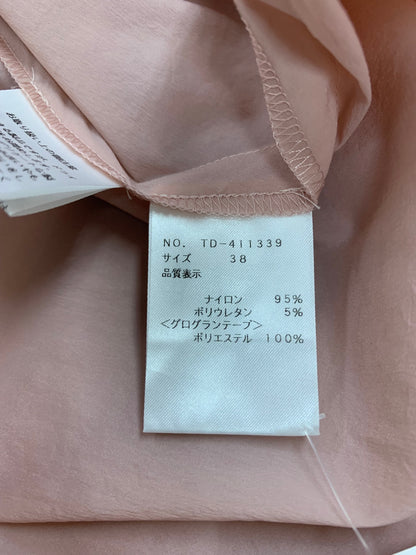 エムズグレイシー 411339 ワンピース 38 ピンク ウエストギャザー IT0AGIPSV008