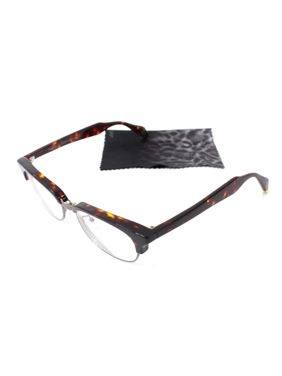 ロエン roen004-C2 メガネ ブラウン コンビフレーム ブロウ べっ甲柄 IT6N9BN1RNBE