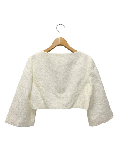 エムズグレイシー 414103 ジャケット 36 ホワイト ジャガード ラインストーン コンパクトボレロ IT9947SOM0S5 【SALE】