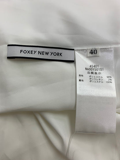 フォクシーニューヨーク Nantucket Dress 45401 ワンピース 40 ホワイト ITV8R2KY15WG