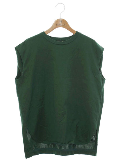 ドゥロワー PRE1 バックエンブレム刺繍ノースリーブ 6517-299-0716 グリーン IT9K1BYMCEMU