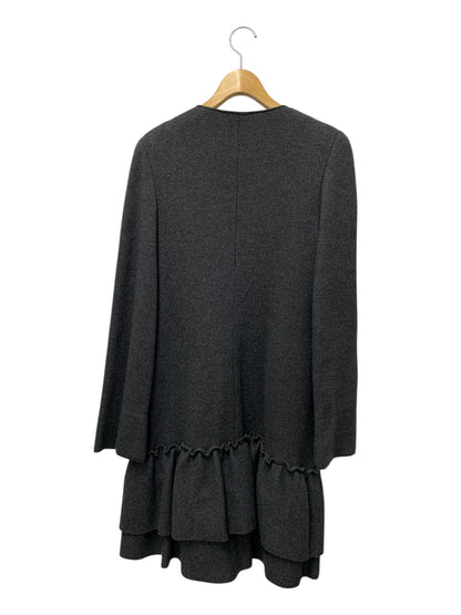 フォクシーブティック コート ウェブ 28944 40 グレー フリル ノーカラー ITSQLMAC9BWC