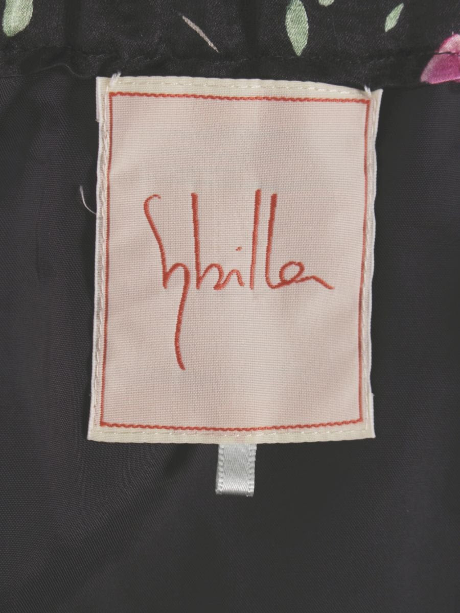 シビラ GBHDJ-03230 スカート M ブラック フラワープリント IT42DDSDNR5A 【SALE】