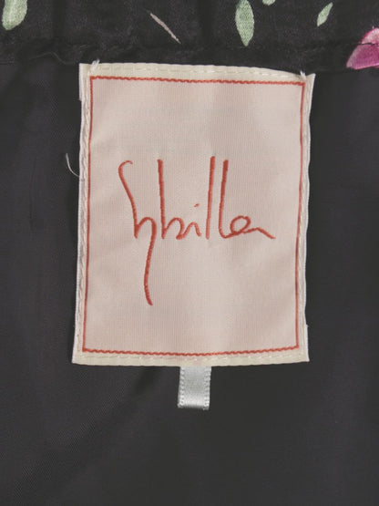 シビラ GBHDJ-03230 スカート M ブラック フラワープリント IT42DDSDNR5A 【SALE】