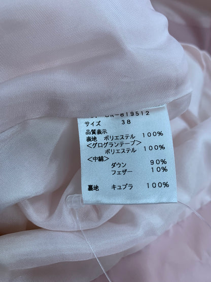 エムズグレイシー ダウンコート 819512 カメリア ダブルジップ リボン 38 ピンク 38 ITTM7QJXWQ74
