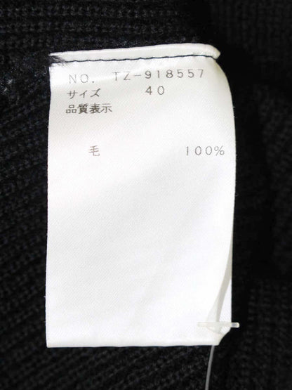 エムズグレイシー 918557 ニット セーター 40 ブラック ウール リボン ITNIFR2SMGKU